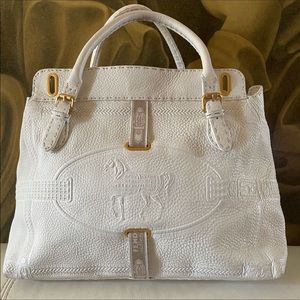 Fendi Selleria Villa Tote leather w/horse bag
